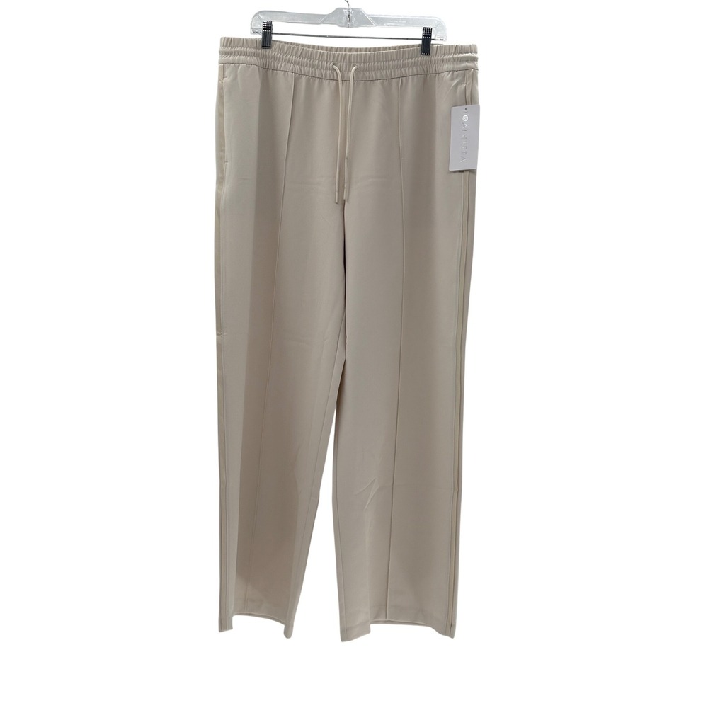 Athleta Pants‎ Endeavor Relaxed Wide Leg Women XL Bone Off White  Pull On New
